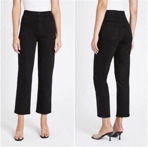 J Brand Jules High-Rise Straight Leg Jeans in Hustle